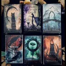 Six Deck Mega Bundle - Three 78-Card Tarot & Three 52-Card Oracle Decks