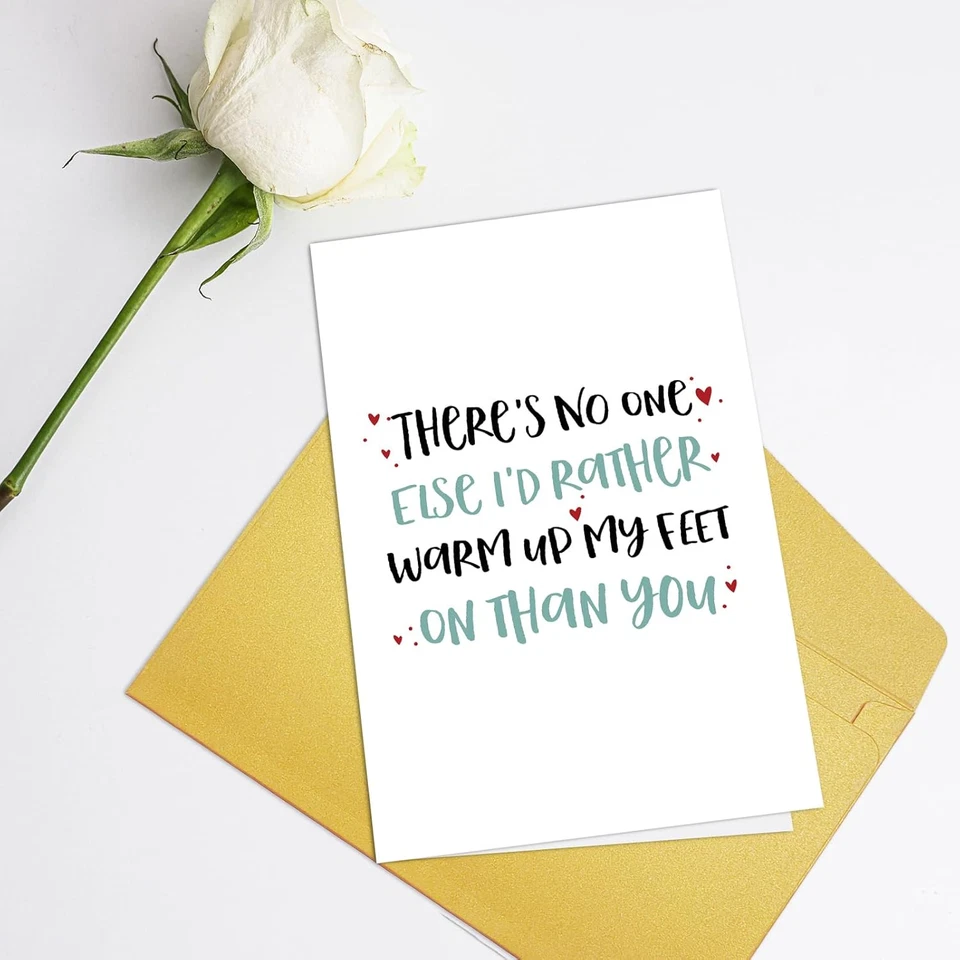 Dulce Tarjeta de San Valentín para Él Ella, Divertida Tarjeta de Aniversario para Novio Niña Foto 3 de 4