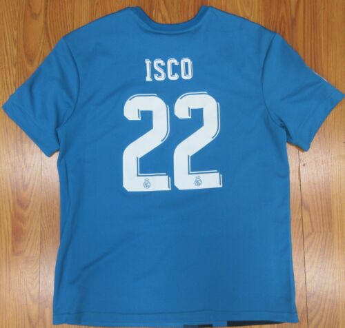 CAMISETA GRANDE ISCO #22 ADIDAS CLIMACOOL REAL MADRID 2017 COPA MUNDIAL DE LA FIFA, L - Imagen 7 de 7