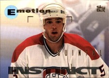 1995-96 Fleer/Skybox Emotion #89 Stephane Quintal Montreal Canadiens