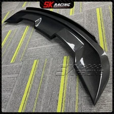 Carbon Fiber Double Layer Rear Trunk Spoiler GT500 Style For Ford Mustang 18-23