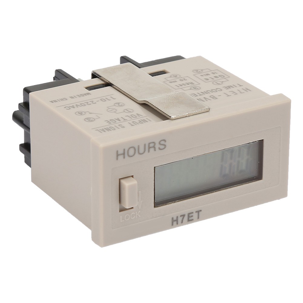 AC 110-220V H7Et BVM Digital Electrical Counter Totalizer With 6-Digit LCD