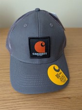 Carhartt Rugged Flex Twill Mesh-Back Cap Asphalt Grey BNWT Trucker Snapback Hat