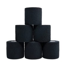 Weightlifting Tape, Stretch Sports Tape for Wrist and Hand Use, 6 Rolls, Black