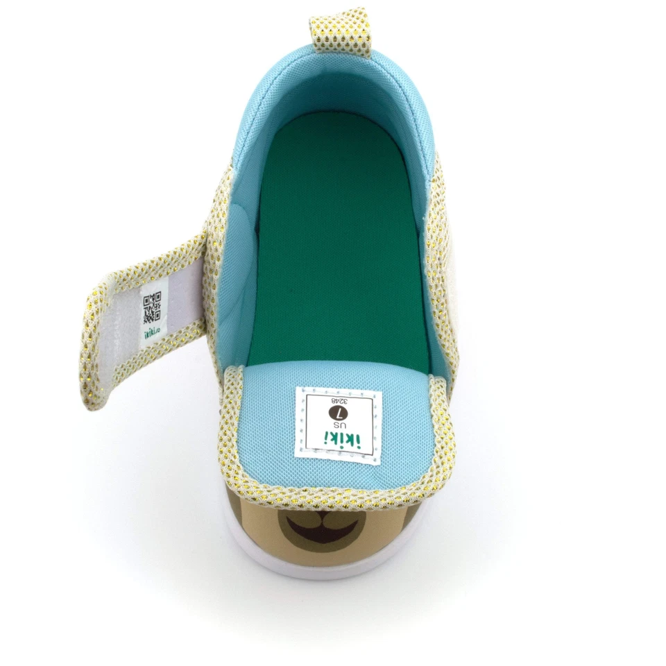 Zapatos para niños pequeños ikiki Cool Llama Squeaky versión 2 | Dorado brillante Foto 4 de 4