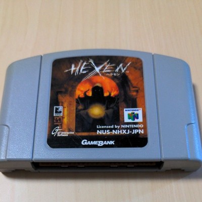 Hexen N64 Nintendo 64 Game Cartridge ONLY Tested Working NTSC-J Rare Vintage