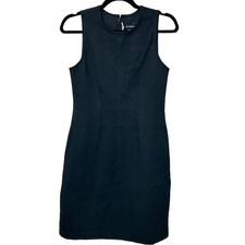 Everlane The Dream 90's Shift Dress Sleeveless Back Zip Black Women's Medium NWT