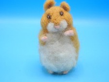 Artist Needle Felted Plush Miniature 4" Hamster