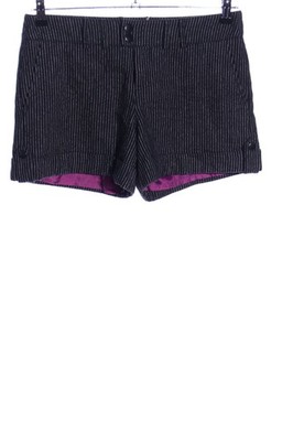 MEXX High-Waist-Shorts Damen Kurze Hose Gr. DE 40 schwarz-weiß Casual-Look