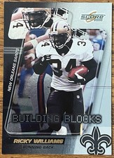 Ricky Williams 2000 SCORE Building Blocks Card #BB10 Saints NFL Free Shipping