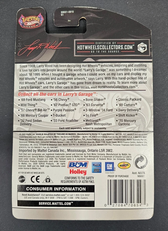 Hot Wheels Larry's Garage '63 Corvette 1:64 Metal Body Real Riders - Image 2 of 2