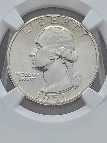 1951 Washington Quarter Proof NGC PF 66 - Picture 4 of 9
