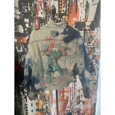 Vintage Edwin Cloud Distressed Denim Jacket by Creator of  The World of Quest 