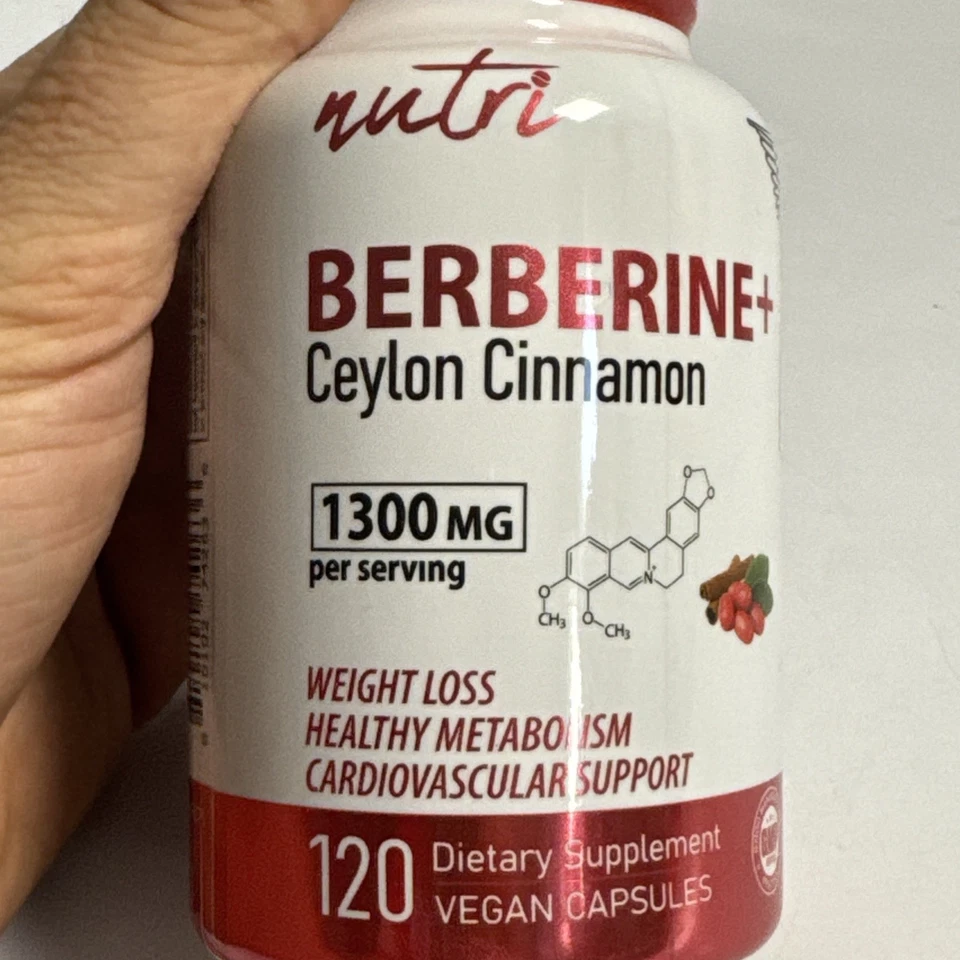 Nutri Berberina + Canela de Ceilán, 120 Cápsulas • 1300mg por porción Exp 05/2028 Foto 2 de 4