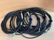 Lot of 5x GUITAR CABLE Instrument 1/4-Inch Cords Planet Waves Assorted Brands TS