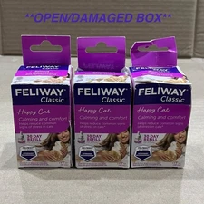 3X FELIWAY Classic Happy Cat Calming Refill for Pheromone Diffuser, 48ml