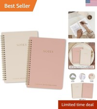 Aesthetic Journal Notebook Set - 8x6 with Special Features  Pockets
