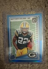2025 Panini Donruss Optic - Rookie Matthew Golden #205 Aqua Prizm /349 (RC)