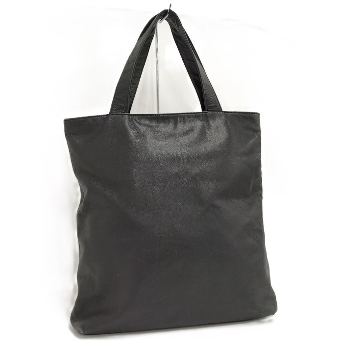 CHANEL Leather-Embossed Tote Bag 526804 Black Timeless Luxury