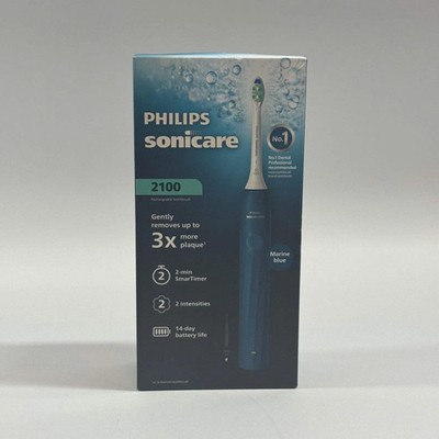 Neu Philips Sonicare 2100 Elektrische Zahnbürste HX4021/04 Marineblau