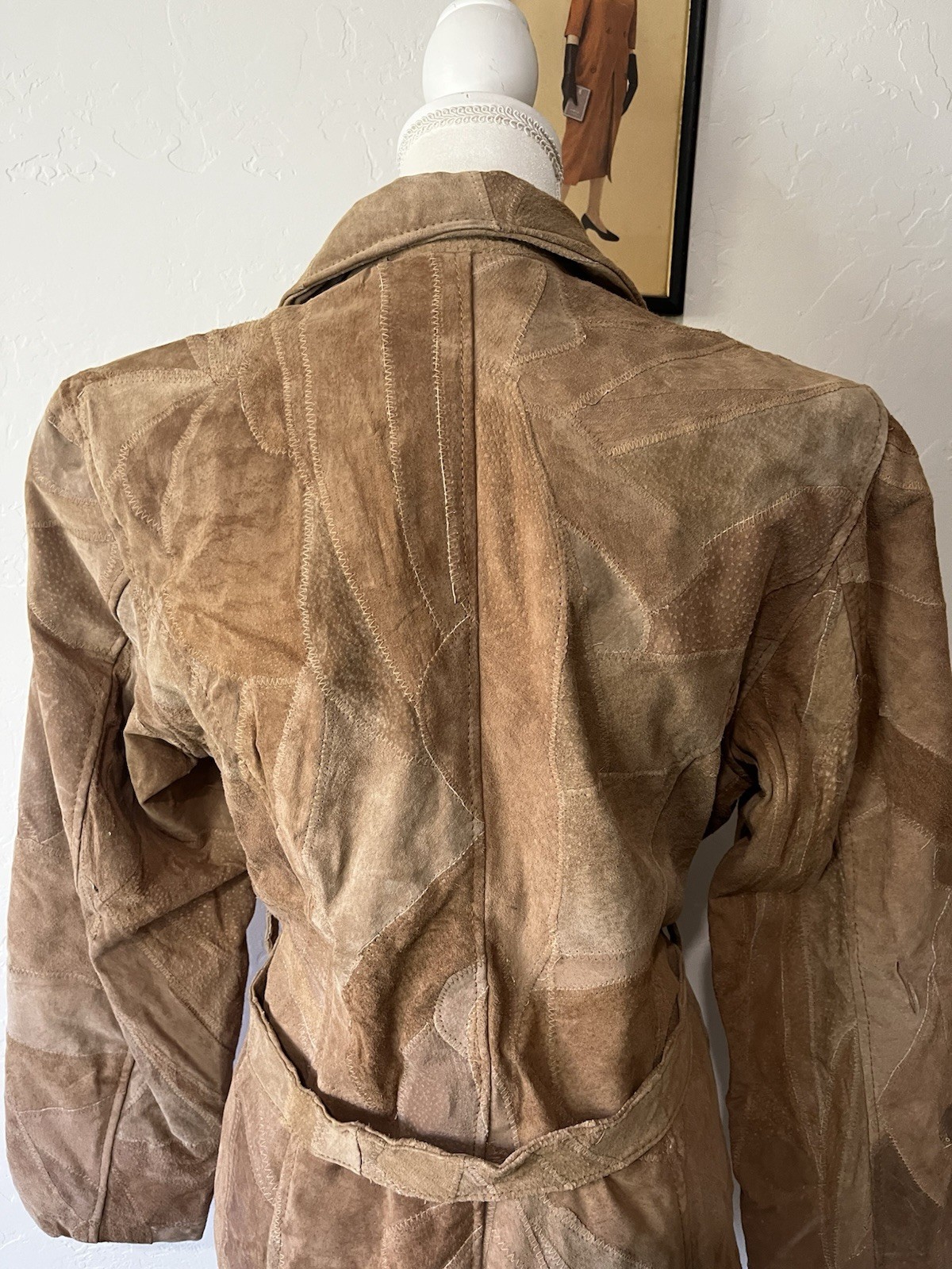 Womens Leather Works Patchwork Jacket - image 5