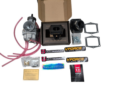 Honda TRX250R 1986-1989 38MM Keihin PWK Carb Kit W. Intake Boot  Vforce 3 Reeds