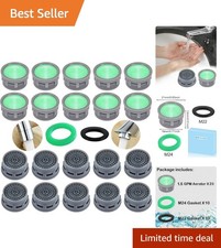 Faucet Aerator, 1.5 GPM Flow Restrictor Plug-In Faucet Aerator Replacement Pa...