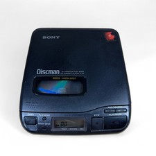 Vintage Sony Discman D-34 Portable CD Compact Player Mega Bass FOR PARTS ONLY