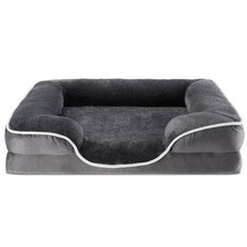 Orthopedic Dog Bed for Large Breeds Memory Foam Pet Bed, Washable Cover