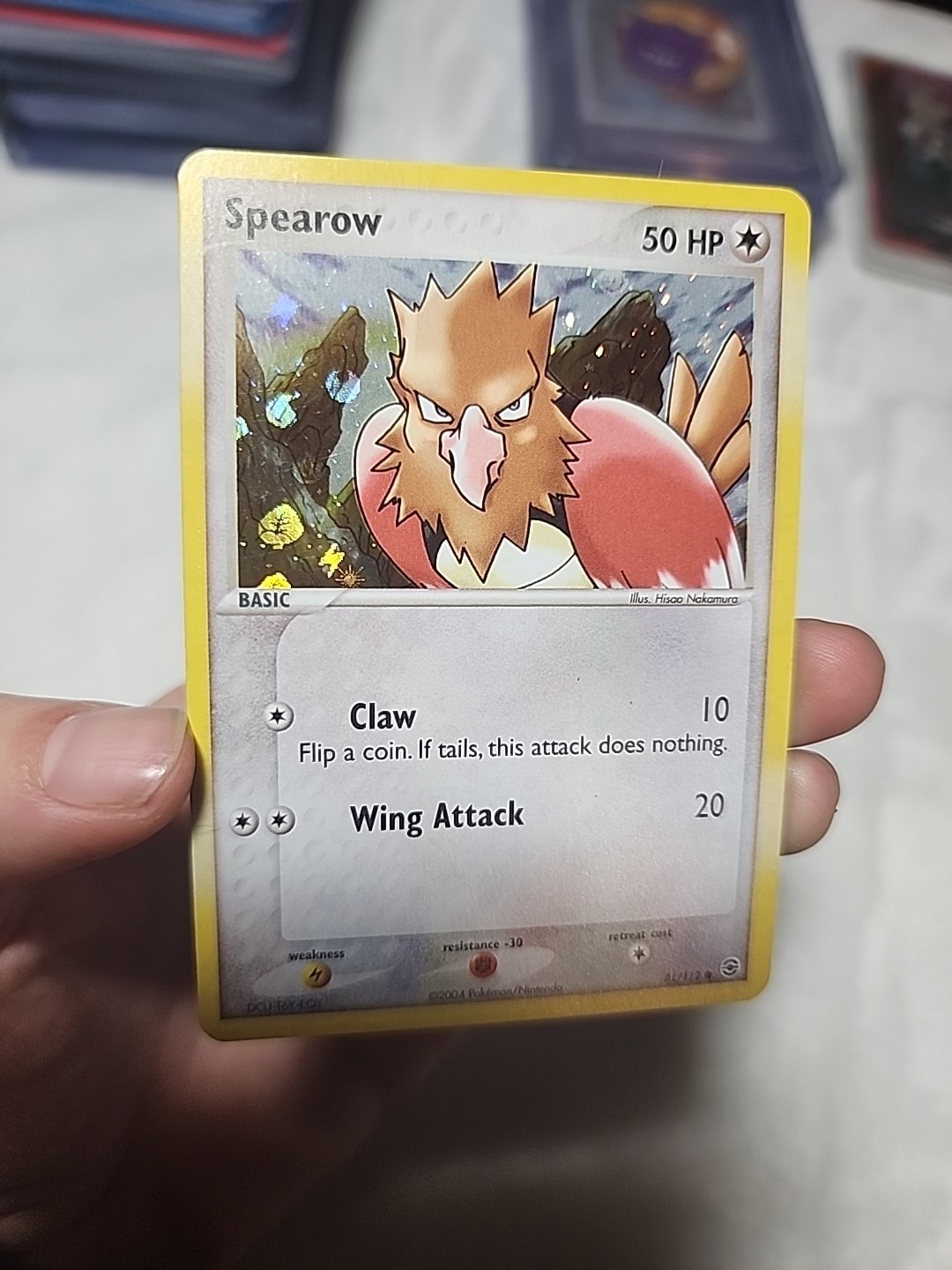 Spearow 81/112 FireRed & LeafGreen Reverse Holo NM-