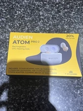 Audien ATOM PRO 2 Wireless Rechargeable OTC Hearing Aid Premium Comfort Design 