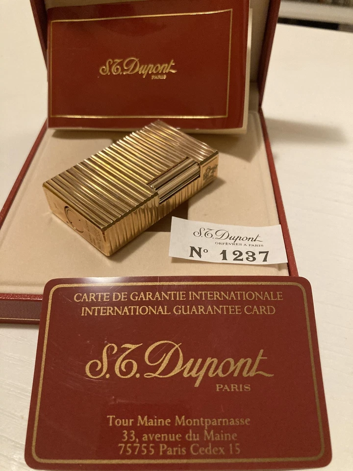 ICONICO MECHERO DUPONT CHAPADO EN ORO  - PIEZA DE COLECCION - Imagen 2 de 4