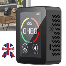 Portable LCD CO2 Meter Air Quality Carbon Dioxide Detector Tester Monitor Black