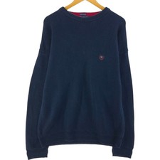 Vintage 90'S Ralph Lauren CHAPS herringbone cotton knit sweater size L men's...