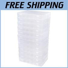 12 Pack 36 Grids Plastic Bead Organizer Box with Dividers