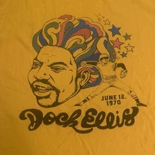 Dock Ellis No-No Hitter Pirates LSD Shirt Homage June 12 1970 Baseball Sz L/XL