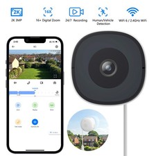 Wansview 2K 3MP Window Camera WIFI Wireless Security Camera Color Night Vision