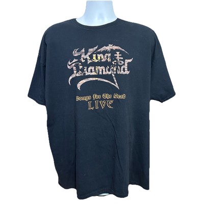 King Diamond Songs For The Dead Live Shirt Men XL Black Short Sleeve Heavy Metal