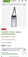 Hunter ICD100 Sprinkler Station Decoder - Bla...