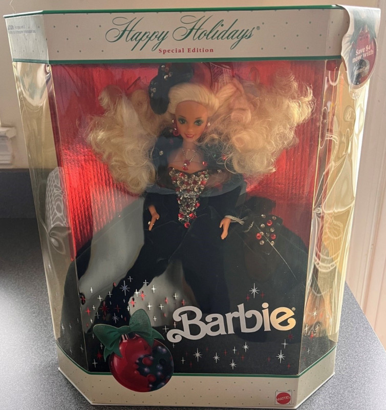 1991 Happy Holidays Barbie Doll Special Edition #1871 Mattel NRFB New in Box