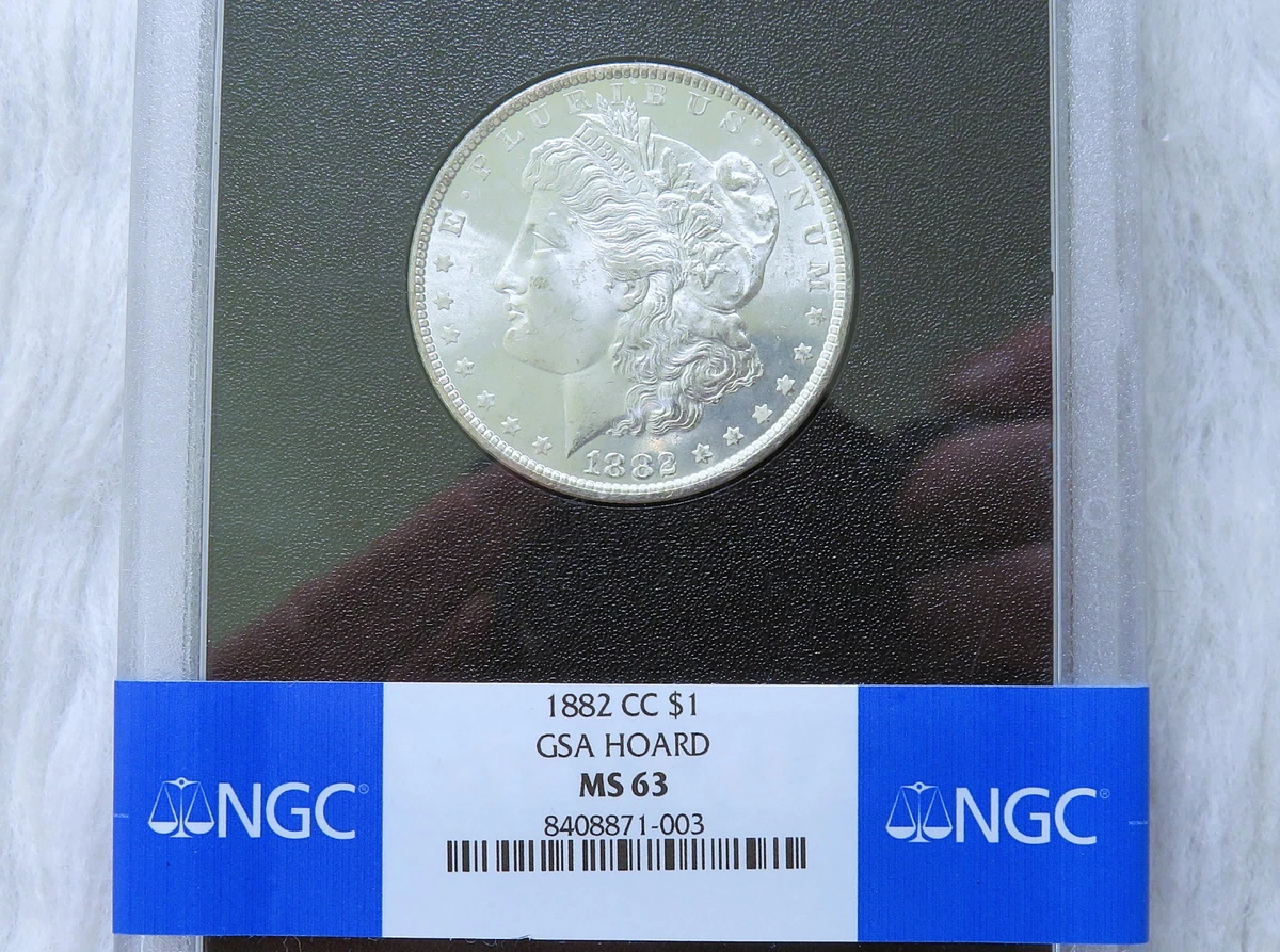 Carson City Grade MS 63 1882 Year Morgan US Dollars (1878-1921