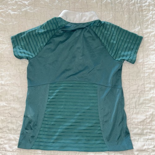 Ariat Pro Youth 'Aptos Show' Short Sleeve Shirt Equestrian Riding Medium M 10 - Picture 2 of 4