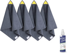 4 Pack Magnetic Whiteboard Cleaning Cloth, Dry Erase Cleaning Cloth for Classroo