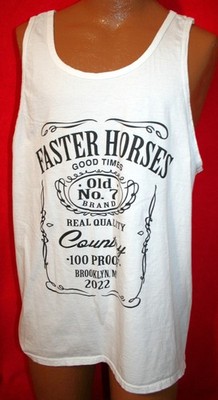FASTER HORSES 2022 Michigan Country Concert TANK TOP T-SHIRT Morgan Wallen XL