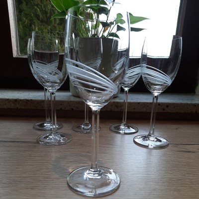 NEU vintage Spiegelau Original Kristall Gläserset 6 Stück Weissweingläser Valery