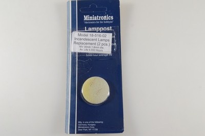 Miniatronics Lamppost Replacement Incandescent Lamps - 16V 30mA 1.8mm 18-516-02