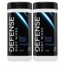 All Natural Body Wipes 2PK with Tea Tree Oil Wrestling, Combat, Camping, Gym,