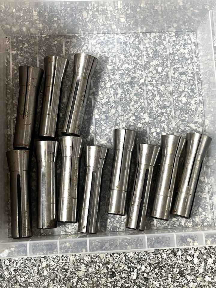 Vintage lot of 11 R8 Collets - Image 2 of 4