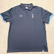Tottenham Hotspur Polo Shirt Under Armour Navy Blue Training Top 2015 2016 2XL