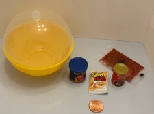 Miniverse Real Brands Planters Peanuts ~Corn Nuts~ Hormel Chili w/Display Ball